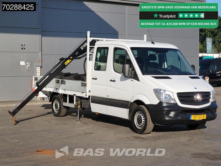 Mercedes Sprinter 310 CDI Euro6 Automaat Open laadbak Kraanw, Auto's, Bestelwagens en Lichte vracht, Bedrijf, Te koop, Airconditioning