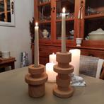 2 grote nieuwe kaarsenhouders van aardewerk, Ophalen of Verzenden, Zo goed als nieuw