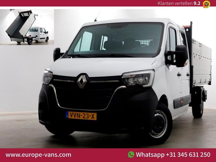 Renault Master T35 2.3 dCi 145pk L3 D.C. Kipper met hoge boo, Auto's, Bestelwagens en Lichte vracht, Bedrijf, ABS, Airconditioning