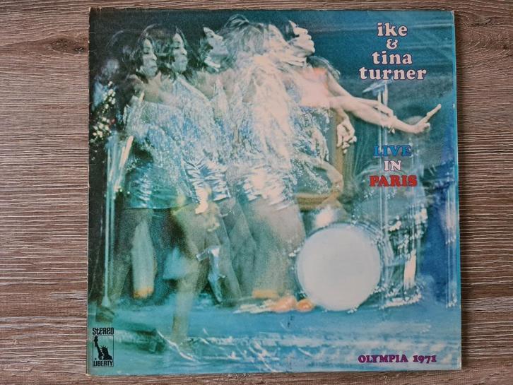 LP: ike & tina turner - Live in Paris, Cd's en Dvd's, Vinyl | Pop, Gebruikt, 12 inch, Ophalen of Verzenden
