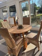 Tafel en 4 stoelen, Huis en Inrichting, Ophalen, Zo goed als nieuw