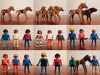 Vintage PLAYMOBIL - poppetjes & paarden - RETRO jaren 80, Kinderen en Baby's, Ophalen of Verzenden, Gebruikt, Los Playmobil