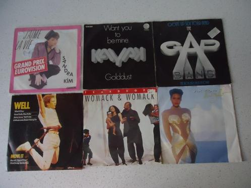 Part 174 - 6 Singles van Sandra Kim, Kayak, The Gap Band,, CD & DVD, Vinyles Singles, Utilisé, Single, Pop, 7 pouces, Enlèvement ou Envoi