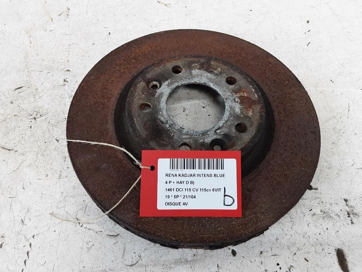 REMSCHIJF VOOR Renault Kadjar (RFEH) (01-2015/-), Auto-onderdelen, Remmen en Aandrijving, Renault, Gebruikt