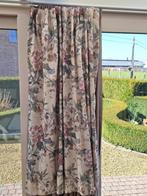 2  gebloemde gevoerde draperieen, Huis en Inrichting, Ophalen, Gebruikt