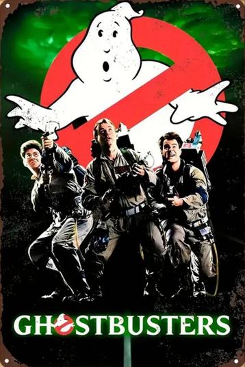 Reclamebord vintage Ghostbusters - mancave poolhouse nieuw beschikbaar voor biedingen