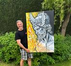 Origineel zeer groot modern schilderij Mk Art, Antiek en Kunst, Kunst | Schilderijen | Modern, Ophalen