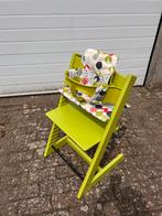 Stokke tripptrapp stoel groen met babyset en kussen, Kinderen en Baby's, Ophalen, Gebruikt