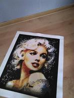 Geschilderde canvas Marilyn Monroe, Huis en Inrichting, Woonaccessoires | Schilderijen, Tekeningen en Foto's, Minder dan 50 cm