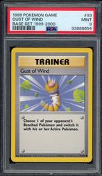 Gust of Wind PSA 9 - 93/102 - Base Set 4th Print 1999-2000, Verzenden, Zo goed als nieuw, Losse kaart