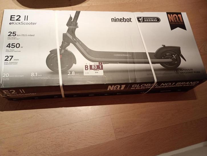 Segway-Ninebot E2 E II, Fietsen en Brommers, Steps, Nieuw, Elektrische step (E-scooter), Ophalen of Verzenden