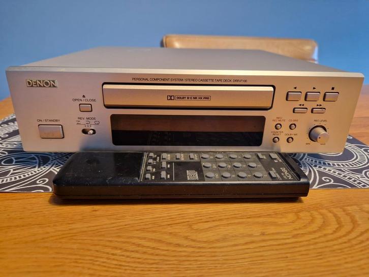 Denon DRR-F100 cassettedeck, Audio, Tv en Foto, Cassettedecks, Enkel, Denon, Auto-reverse, Tape counter, Ophalen