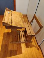 Klein antieke schoolbankje met inktpotje, Ophalen