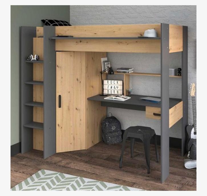 Lit mezzanine, Enfants & Bébés, Chambre d'enfant | Lits superposés & Lits mezzanines, Comme neuf, Lit mezzanine, Enlèvement