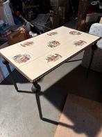 Vintage tegel salontafel – retro design, Huis en Inrichting, Ophalen, Gebruikt