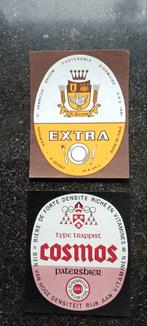 2 oude bieretiketten br Sint Henricus Diksmuide, Verzamelen, Biermerken, Ophalen of Verzenden