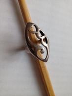 Bague navette en cœurs ancienne en argent T53, Enlèvement ou Envoi, Argent, Argent