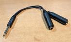 Cable Adaptateur Jack, 6.35 mm M / Double 6.35 mm F, Enlèvement ou Envoi, Neuf, Appareillage