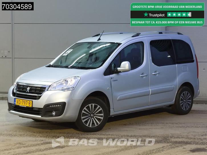Peugeot e-Partner Tepee Electric 3-Persoons Navi Airco Cruis, Auto's, Bestelwagens en Lichte vracht, Bedrijf, Te koop, Achteruitrijcamera