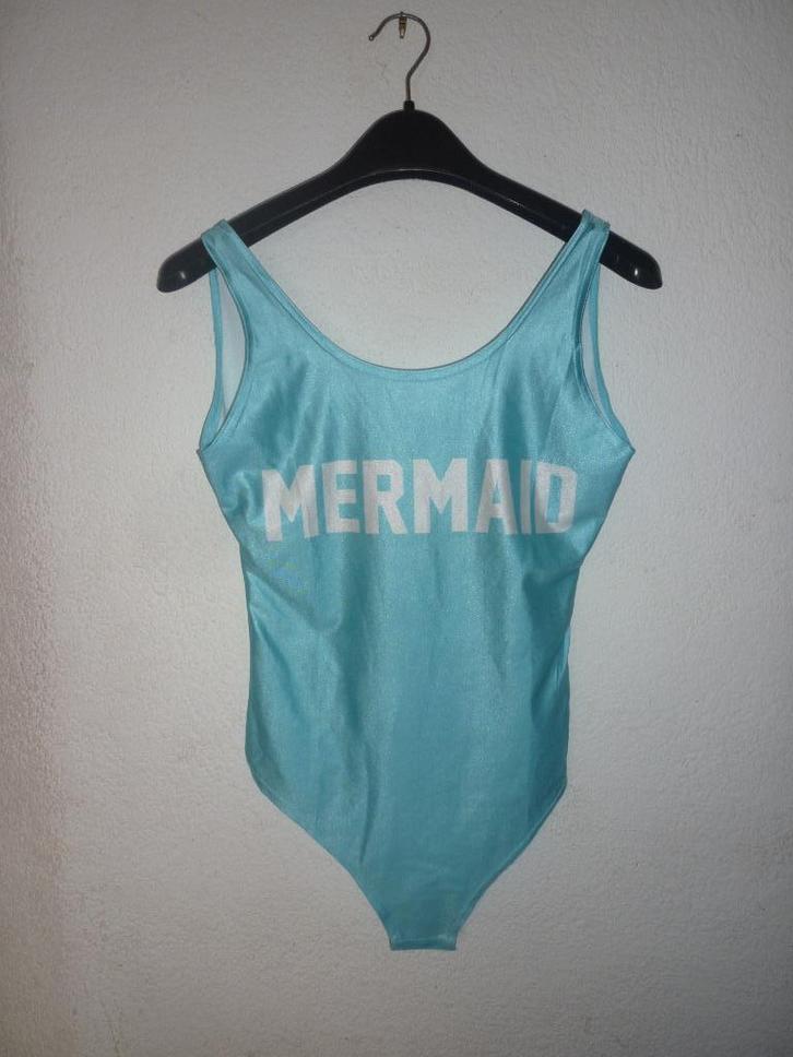 Badpak afdrukken, Kleding | Dames, Badmode en Zwemkleding, Zo goed als nieuw, Badpak, Blauw, Verzenden