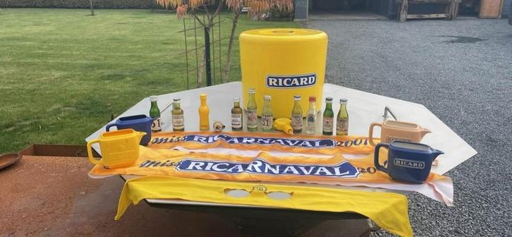 Mooi, veel voorwerpen, Ricard kruiken masker sjaals missen, Verzamelen, Merken en Reclamevoorwerpen, Gebruikt, Overige typen, Ophalen of Verzenden