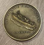 Jacques Cousteau Médaillon La Calypso, Enlèvement, Bronze