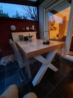 Moderne eettafel + salontafel X poten, Ophalen