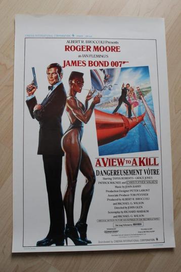 filmaffiche James Bond A View To A Kill 1985 filmposter beschikbaar voor biedingen