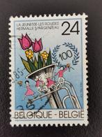 Belgie 1985 - La Jeunesse-Les Rouges, bloemen, muziek, Postzegels en Munten, Postzegels | Europa | België, Ophalen of Verzenden