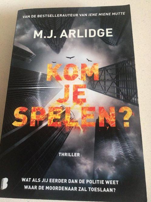 M.J. Arlidge - Kom je spelen? - goede staat, Boeken, Thrillers, Gelezen, Ophalen