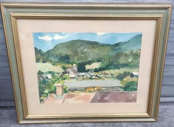 aquarelle signe Gustave camus beschikbaar voor biedingen