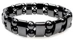 Hematite unisex rekbare armband - magnetisch - NIEUW, Verzenden, Nieuw, Zwart, Overige materialen