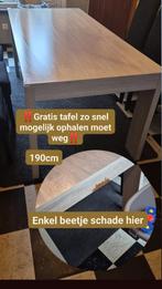 Eettafel gratis, Huis en Inrichting, Tafels | Eettafels, Ophalen, Gebruikt, 50 tot 100 cm, Vijf personen of meer