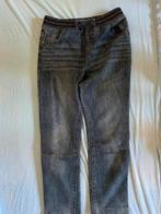 donker blauwe jeansbroek met rekker maat 158, in nieuwstaat, Comme neuf, Garçon, Enlèvement ou Envoi, Pantalon