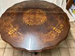 eettafel wortelnoot, Ophalen, Zo goed als nieuw, Rond, Glas
