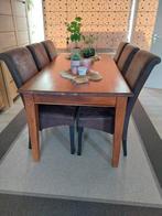 Teak tafel voor eetkamer, Huis en Inrichting, Ophalen, Teakhout, 50 tot 100 cm, Zo goed als nieuw
