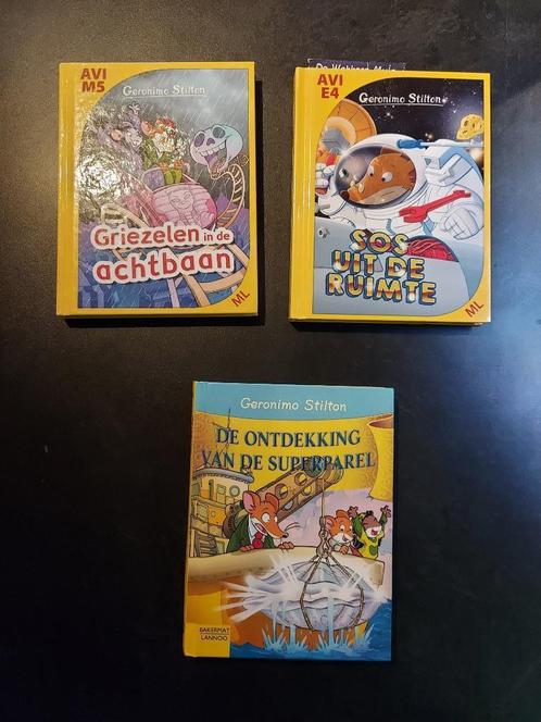 Lot de 3 livres de Geronimo Stilton en NL, Livres, Livres pour enfants | Jeunesse | Moins de 10 ans, Comme neuf, Fiction général