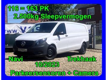 Mercedes-Benz Vito 116 27000€ + BTW / Extra Lang / Trekhaak, Auto's, Automaat, Monovolume, Wit, 120 kW