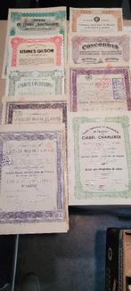 lot oude aandelen (16iv279/10), Postzegels en Munten, Aandelen en Waardepapieren, Ophalen of Verzenden