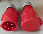 400Volt mannelijke en vrouwelijke stekkers 5-polig, Doe-het-zelf en Bouw, Elektriciteit en Kabels, Ophalen of Verzenden, Nieuw