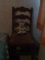 2 stoelen met rieten zitting, Ophalen, Gebruikt, Twee, Bruin