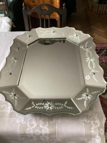 Venetiaanse spiegel - 62 x 80 cm/oud-zeer goede staat beschikbaar voor biedingen