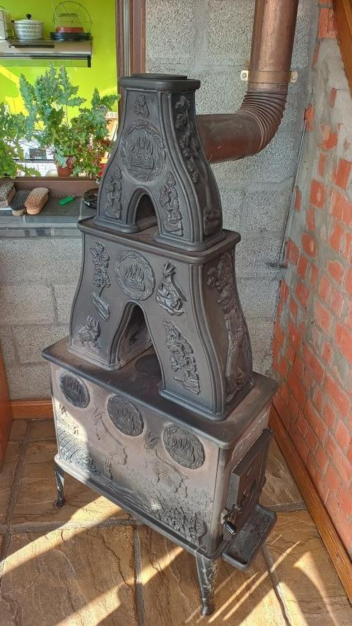 Oude Dovre houtkachel, Huis en Inrichting, Kachels, Gebruikt, Vrijstaand, Houtkachel, Hout, Ophalen