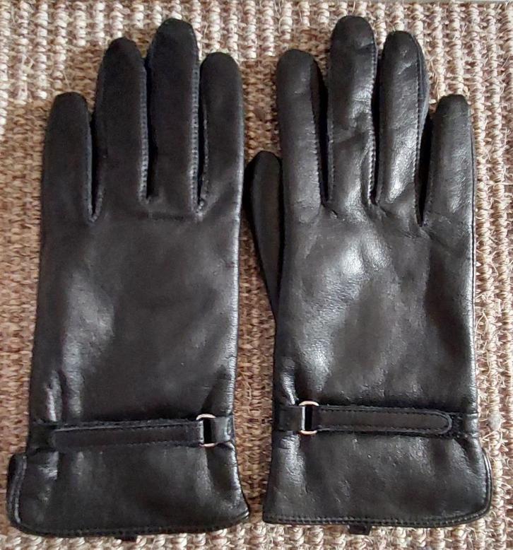 Lederen dames handschoenen - Maat S = maat 7 - C&A - € 4, Kleding | Dames, Mutsen, Sjaals en Handschoenen, Zo goed als nieuw, Handschoenen