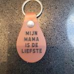 Sleutelhanger met tekst naar keuze, Ophalen of Verzenden, Nieuw, Bruin, Overige typen