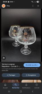 2 verre napoleon, Collections, Verres & Petits Verres, Enlèvement ou Envoi