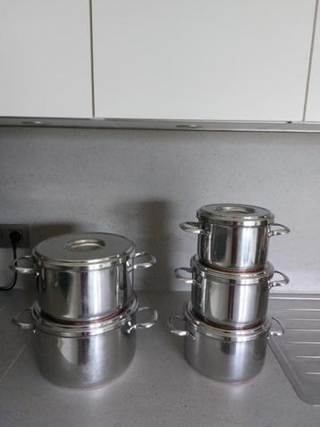 Kookpotten sus- inox - 18/10, Enlèvement, Utilisé, Inox, Plaque céramique
