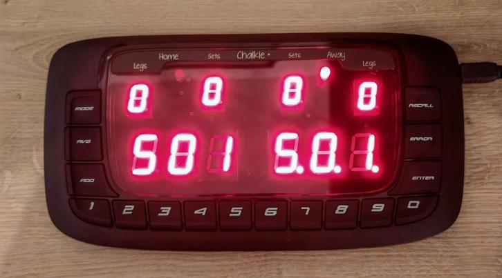 Compteur fléchettes KeyGlory Dartsmate Chalkie Plus, Sports & Fitness, Fléchettes, Comme neuf, Fléchettes, Pointe souple, Enlèvement