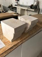 witstenen zuilen, Huis en Inrichting, Woonaccessoires | Zuilen en Pilaren, Ophalen, Gebruikt