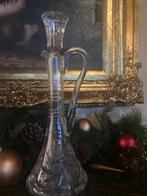 karaf kristal geslepen 37cm hoog €15, Ophalen of Verzenden
